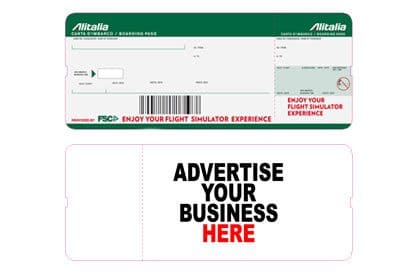 FSC news Airport Educational Simulator B737NG customized tickets